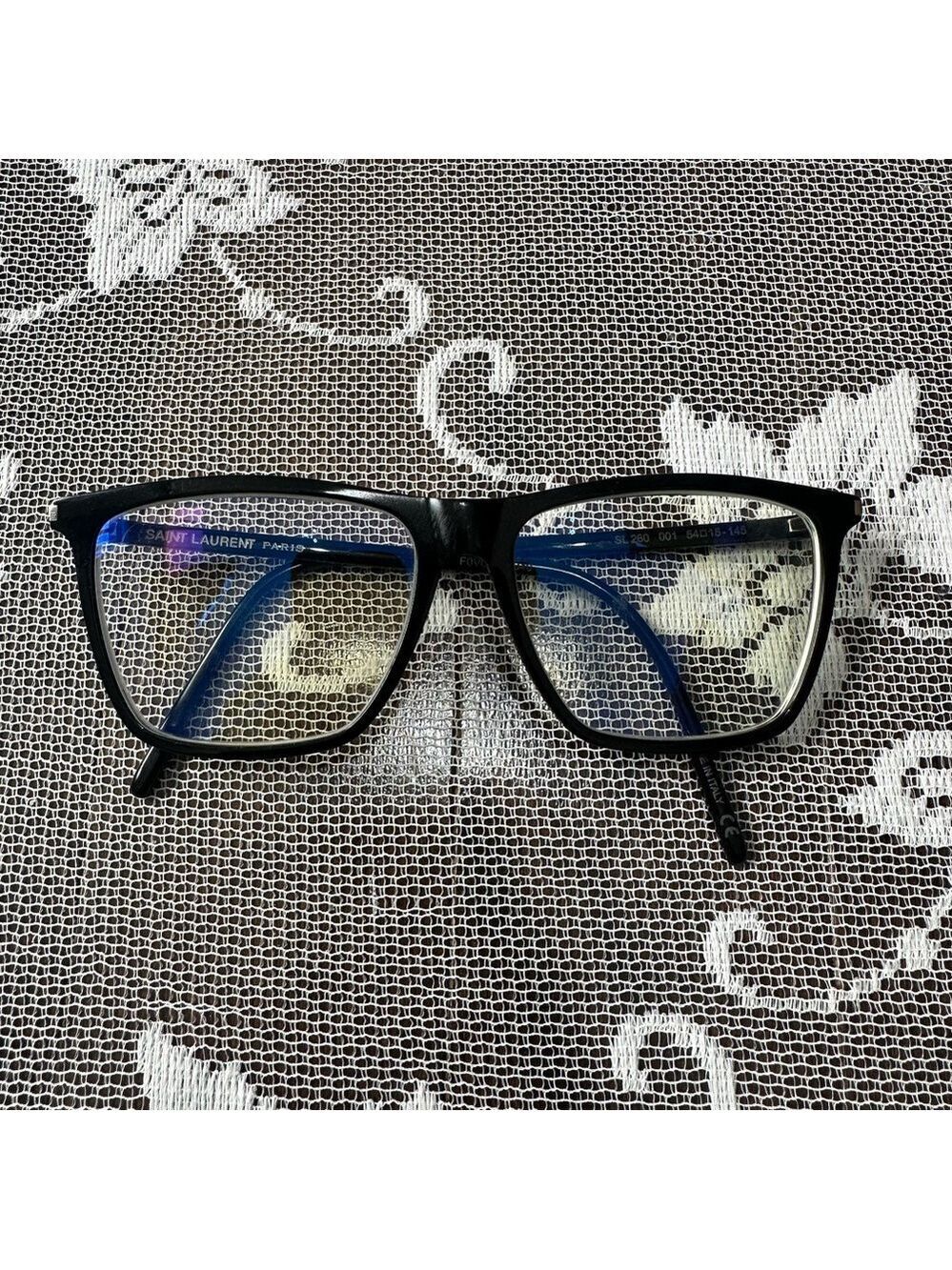 Saint Laurent  Glasses Frames Black Square SL 260 001 45